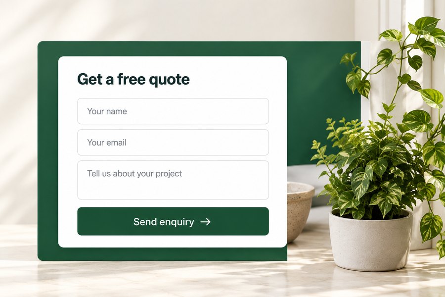 Example quote request form